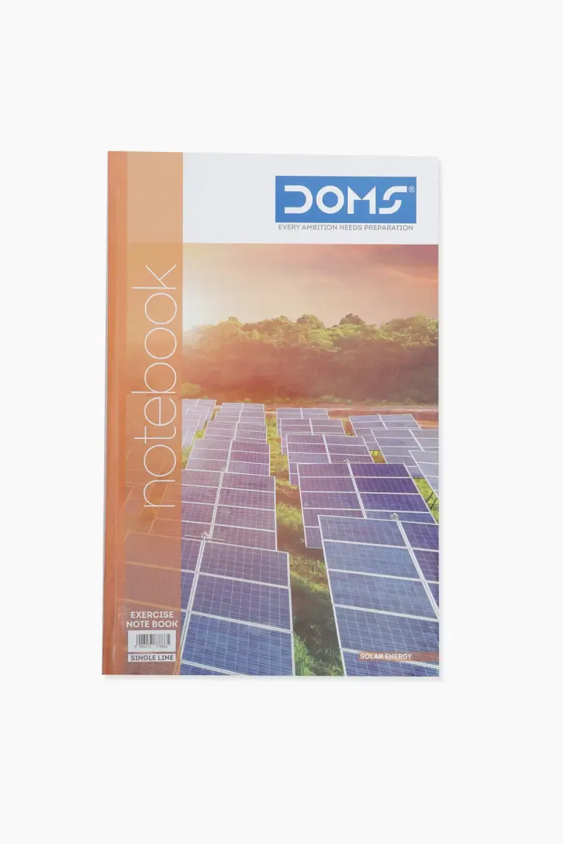 Doms Energy Series Ruled Softcover Notebook - 320 Pages (Assorted Design)