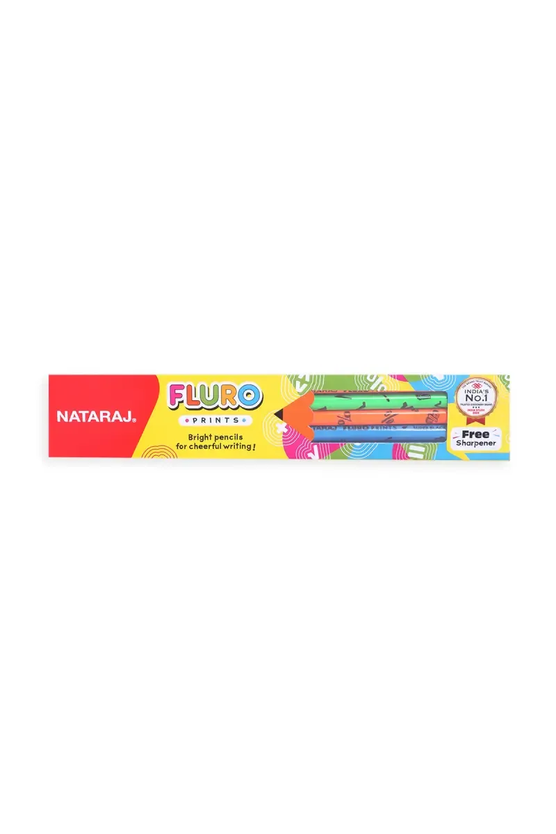 Nataraj Fluro Points Pencils - Pack Of 10 