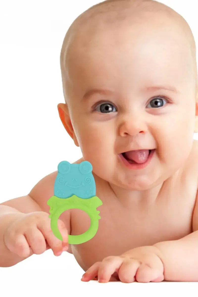 Silicone Teether For Toddlers (Sky Blue)