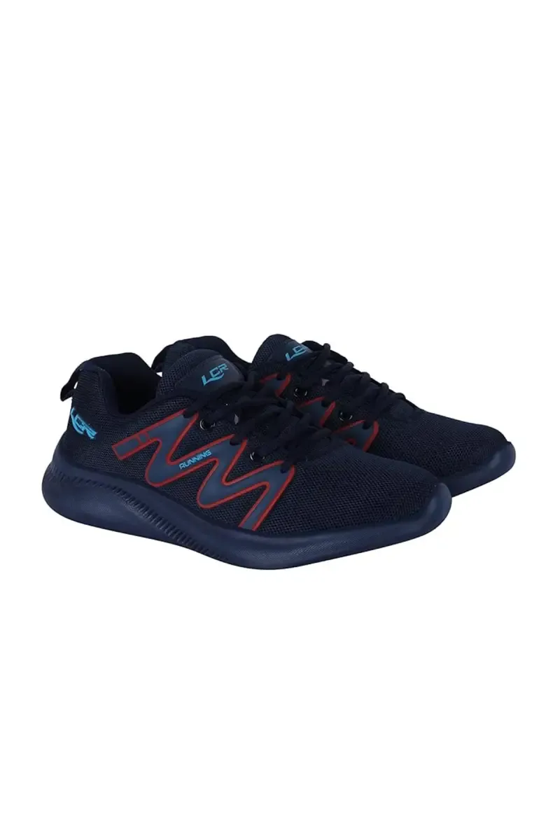 Lace-Up Running Shoes for Men 0230298NAVBLU