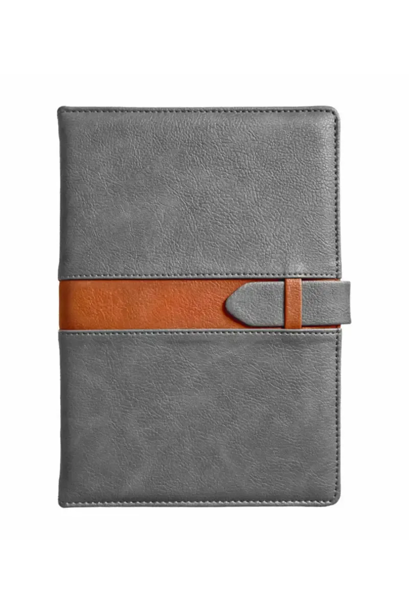 Anupam Posh Office Diary With Magnetic Closure- 192 Pages (Grey) 