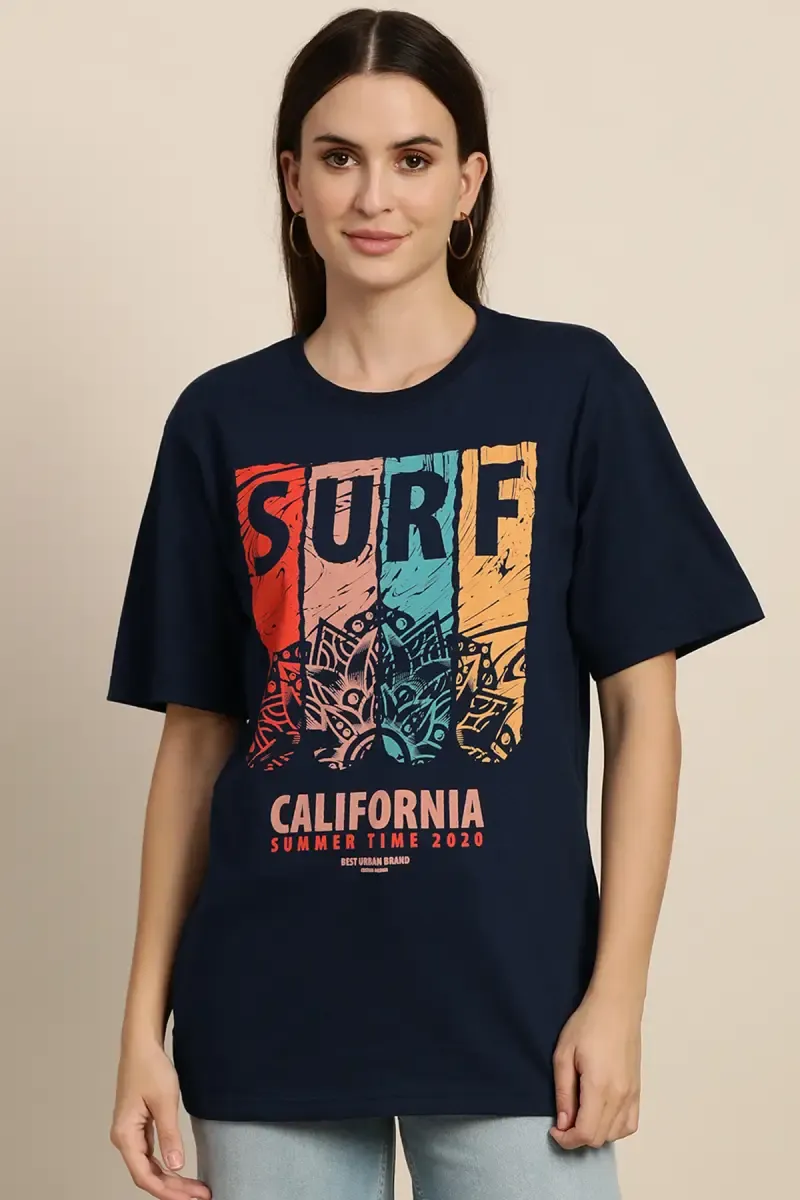 Cotton Graphic Printed T-Shirt for Women