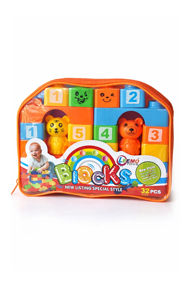 Building Block Play Kit For Kids- (32 Pcs)