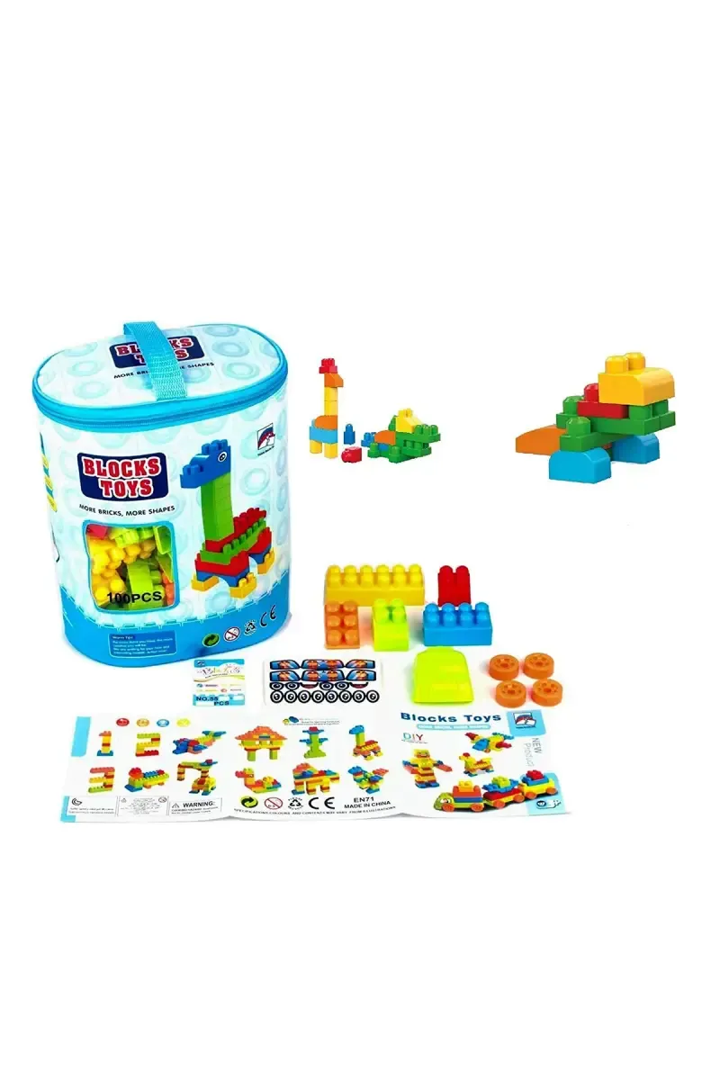 Building Block Play Kit For Kids- 100 Pcs 