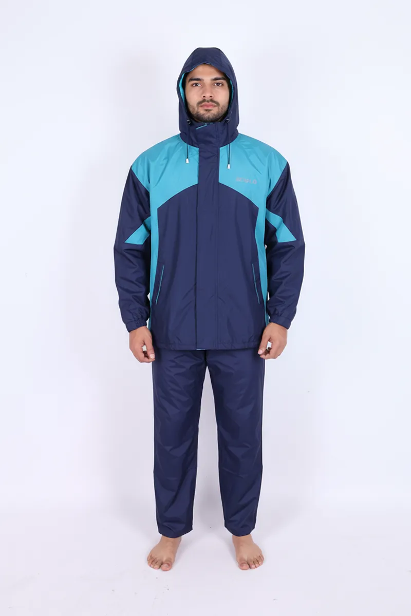 Men's Nylon Waterproof Rain Coat Set (2-Pcs Set)