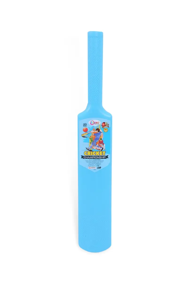 Plastic Cricket Bat and Ball Set For Kids (Blue)