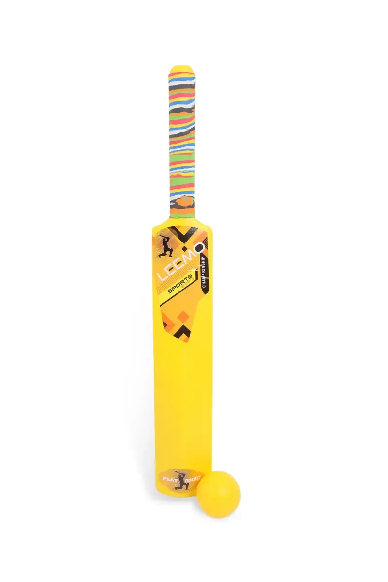 Leemo Cricket Bat and Ball Set for Kids (Yellow) 023573YEL