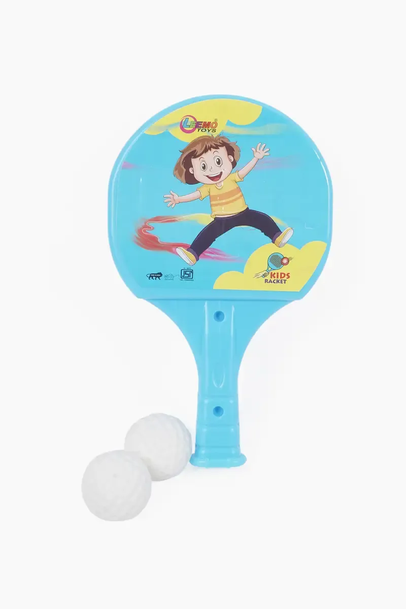 Table Tennis Play Kit for Kids (2 * Ball & 2 * Bat) - Blue