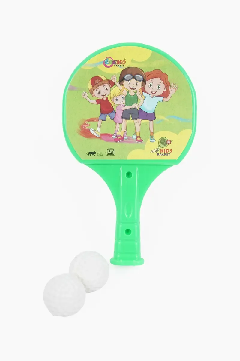 Leemo Table Tennis Play Kit for Kids (2 * Ball & 2 * Bat) - Green 023578GRE