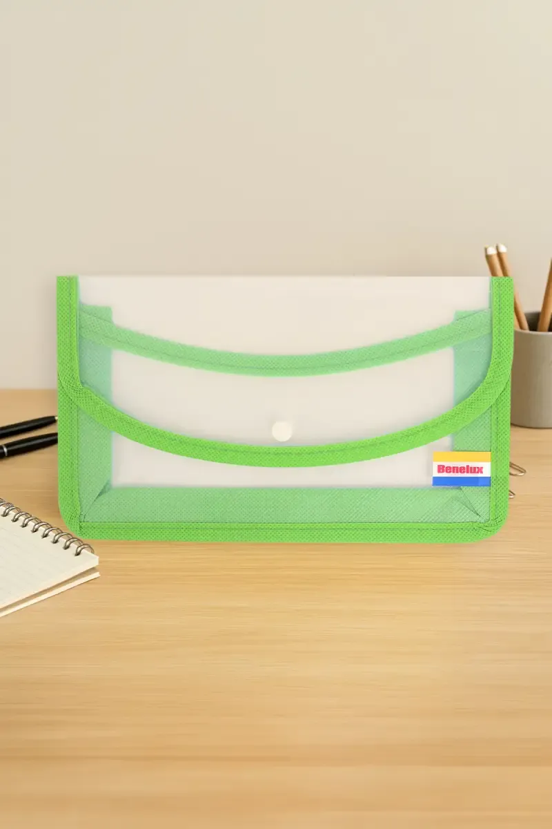 Classic Utility Folder (Cheque Book Size) – Green