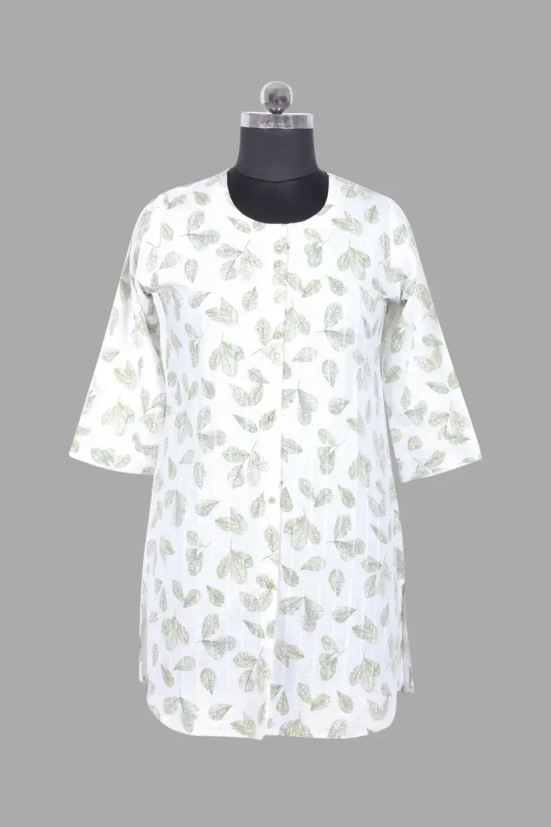 Rayon Printed Straight Cut Kurta For Women 023832XLGRE