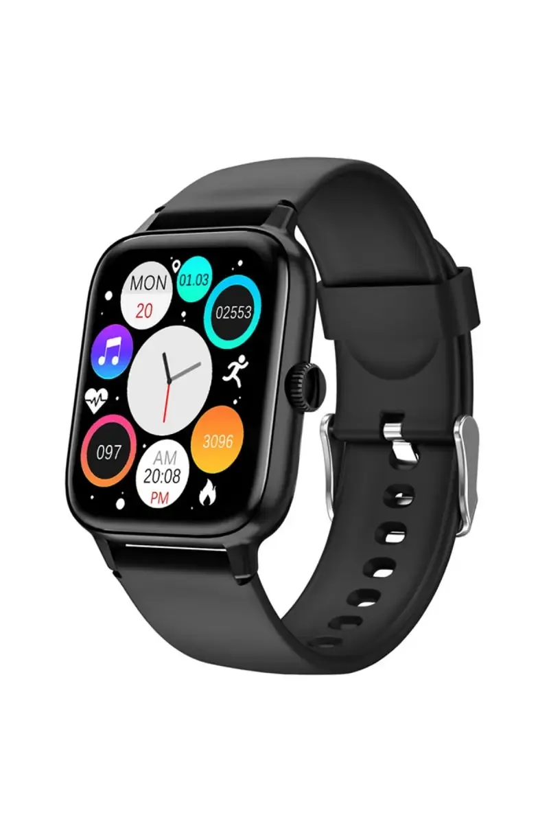 Gizmore Blaze X 1.85" Smartwatch with BT Calling, 600 NITS Brightness, SPO2, AI Voice Assistant (Black)