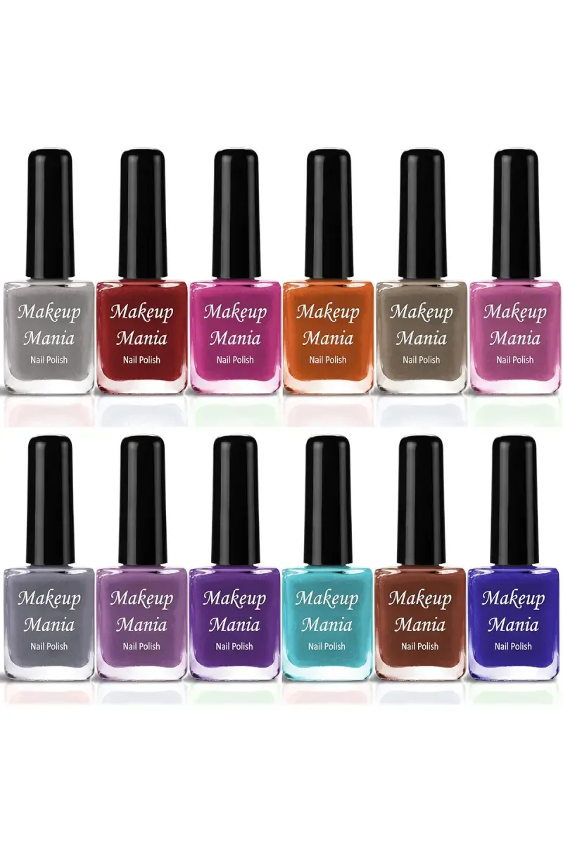 Makeup Mania Nail Polish Set- 12 Pcs X 6ml (Each)