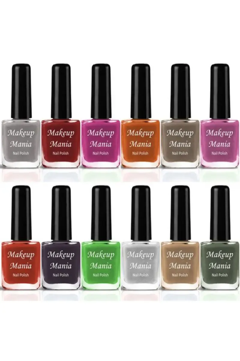 Makeup Mania Nail Polish Set- 12 Pcs X 6ml (Each)