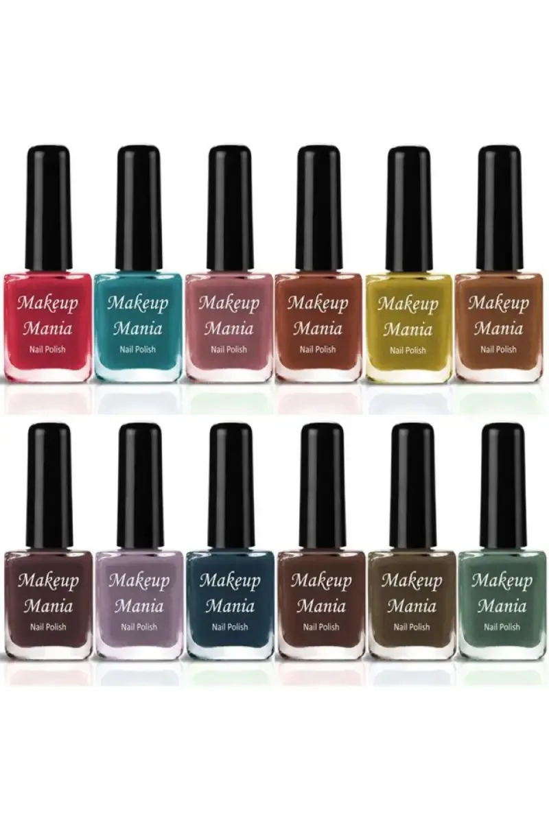 Makeup Mania Nail Polish Set- 12 Pcs X 6ml (Each)