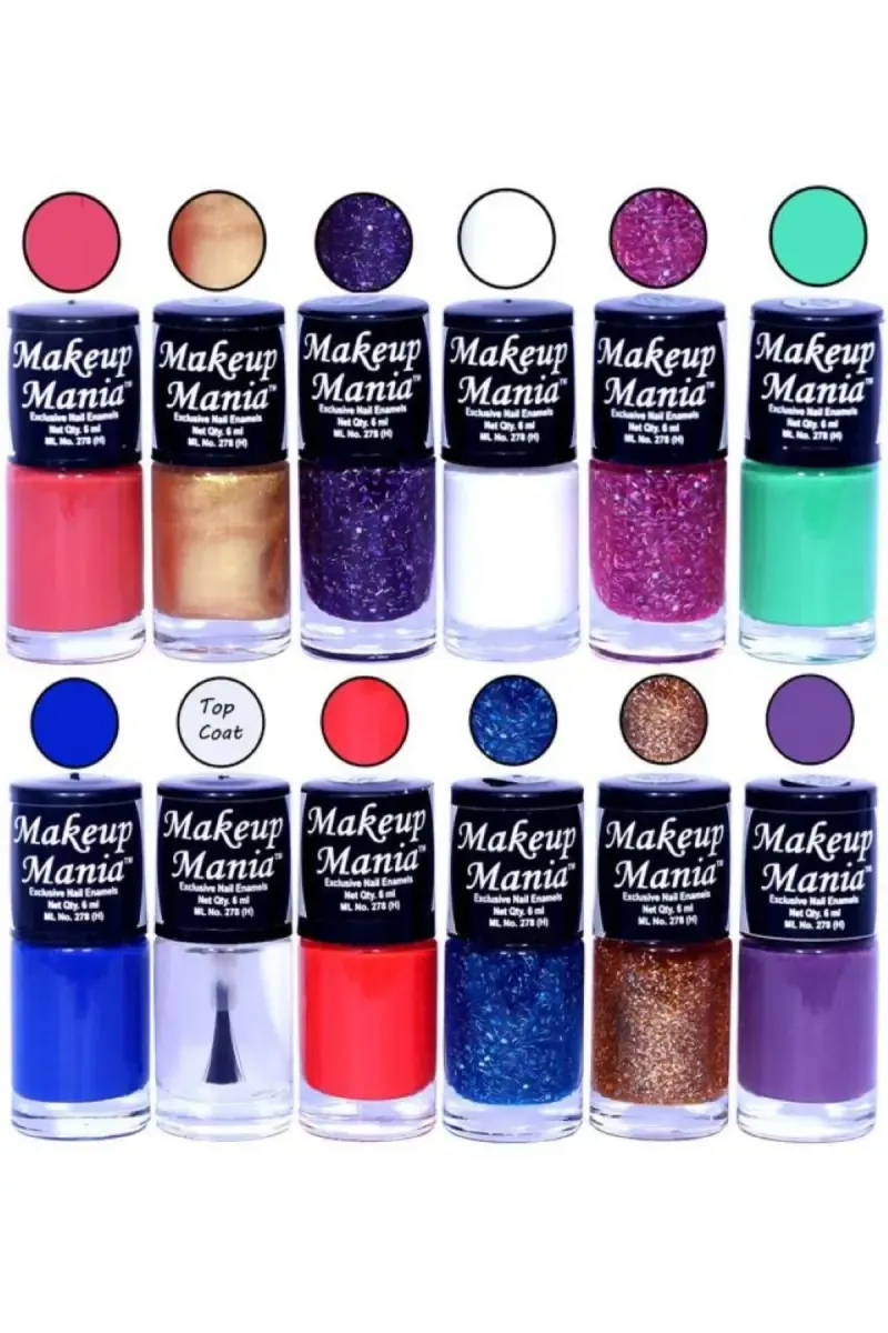 Makeup Mania Nail Polish Set- 12 X 6ml Each