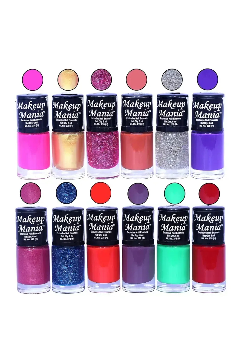 Makeup Mania Nail Polish Set- 12 X 6ml Each