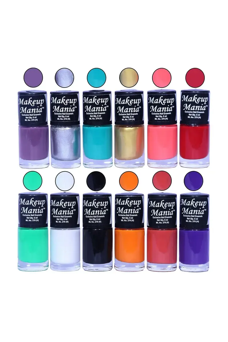 Makeup Mania Nail Polish Set- 12 X 6ml Each