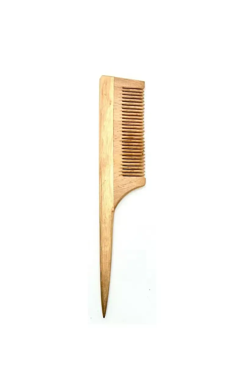 Wooden Tail Comb (Brown) - Pack of 1