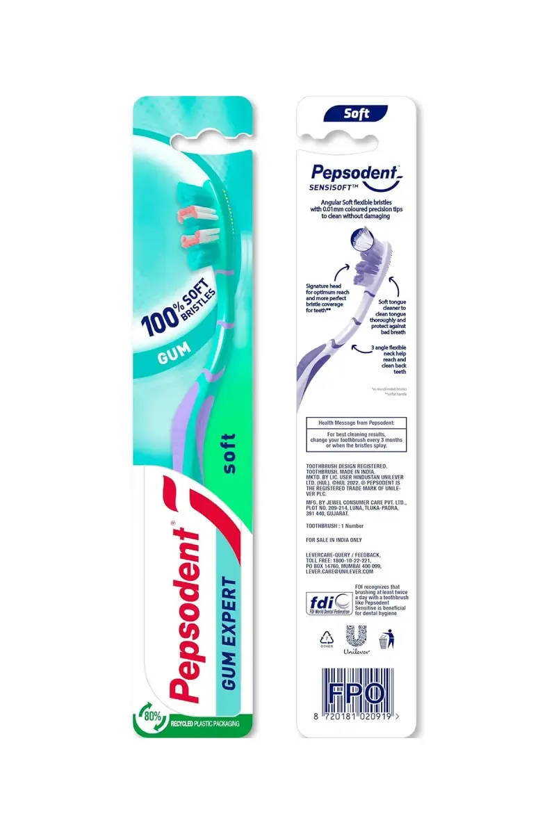 Pepsodent Gum Expert Soft Tooth Brush (Multicolor) - Pack of 1