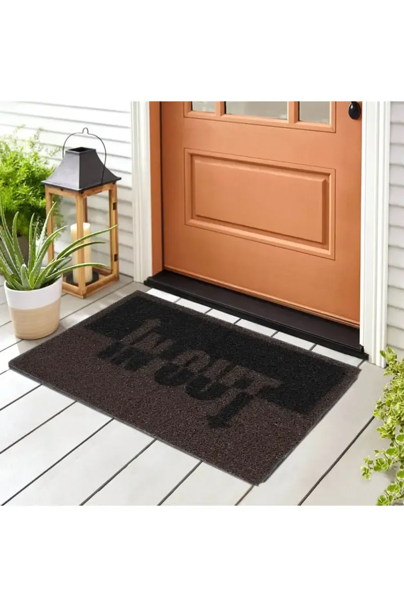PVC Printed Anti Slip Doormat - 1pc 024896BRO1