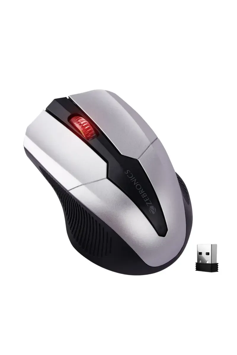 Zebronics Race Wireless Mouse with 2.4GHz, 1200 DPI, Power Saving Mode (Black)