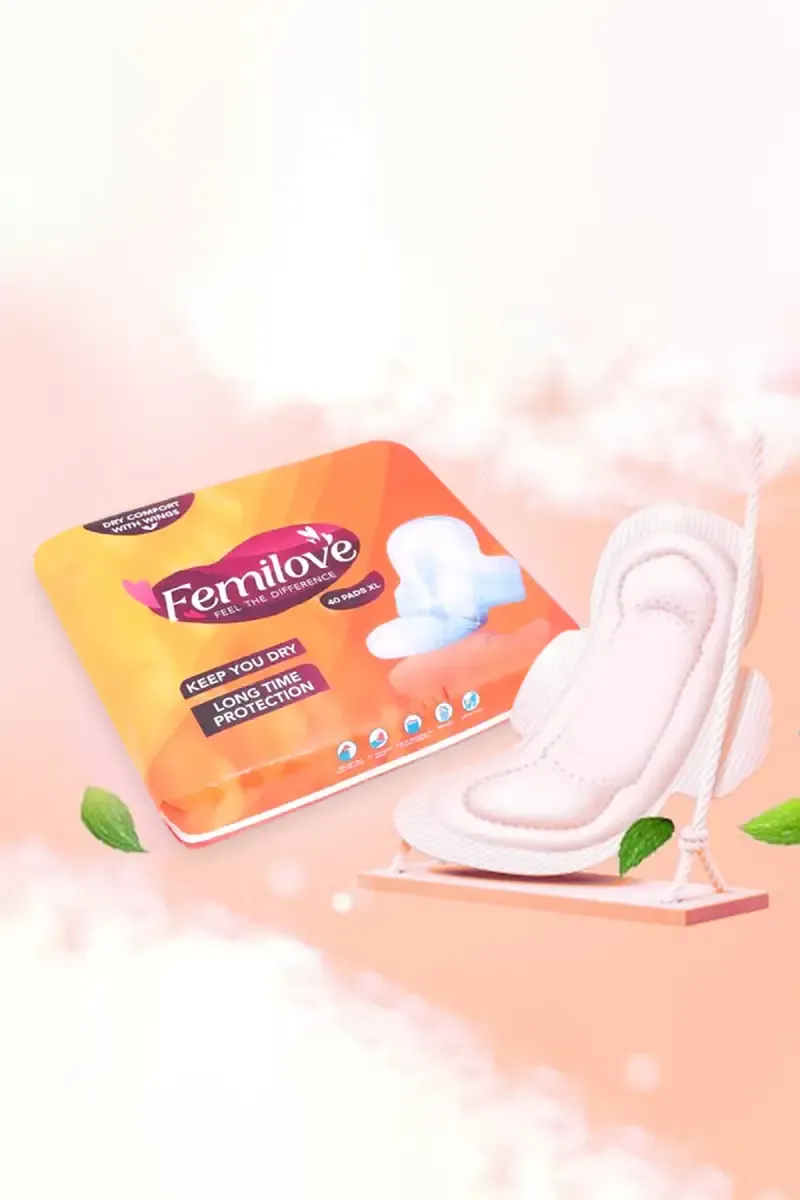 Femilove Ultra Thin Sanitary Pads (XL)- 40 Pcs	
