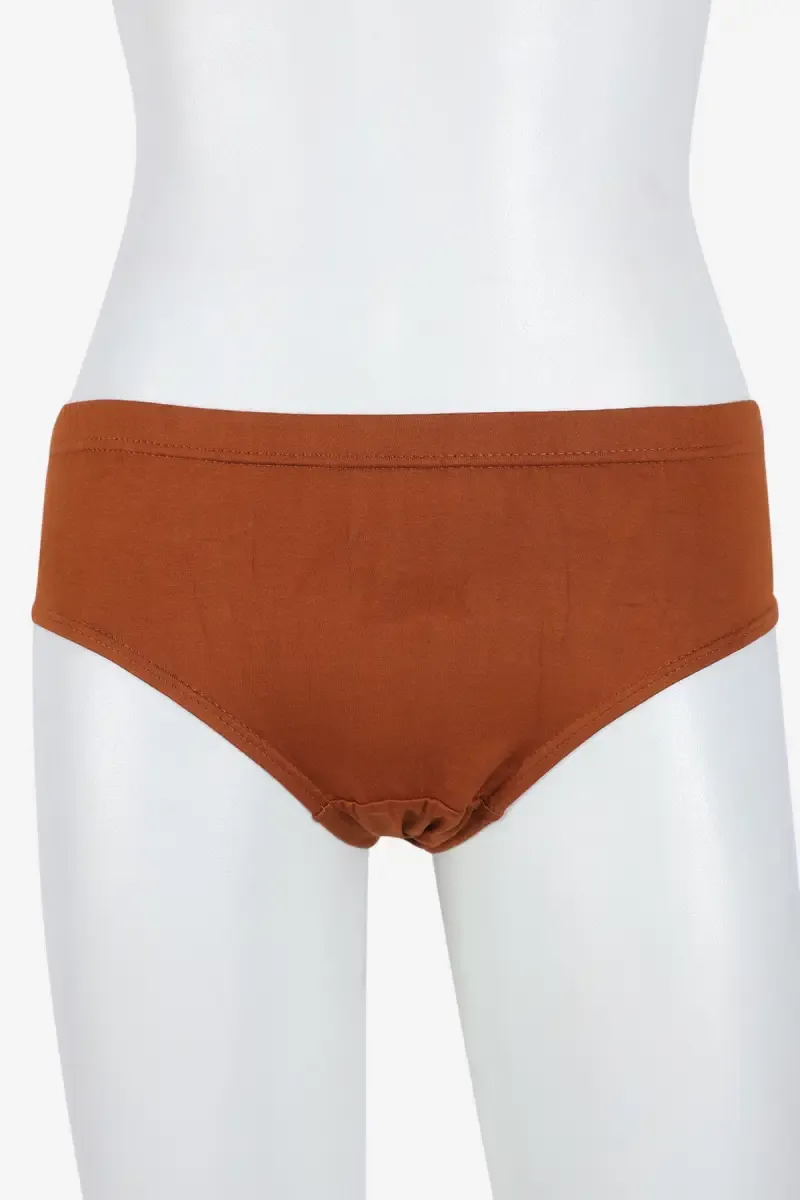 Cotton Solid Hipster Panty for Women 02524585CBRO