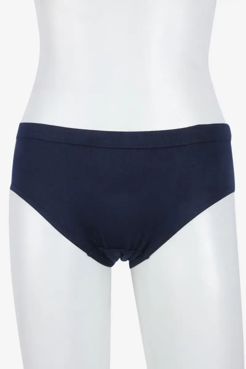Cotton Solid Hipster Panty for Women 02524595CNAVBLU