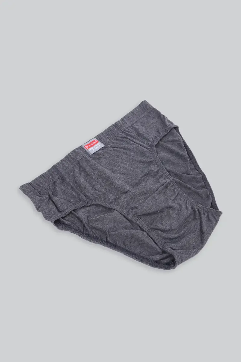 Solid Cotton Mid Rise Briefs for Men 02524985ANTMEL