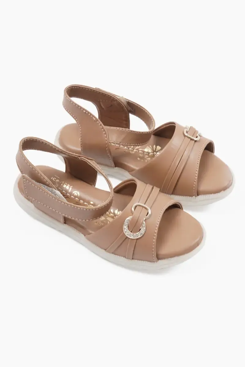 Girl's Velcro Casual Flat Sandals