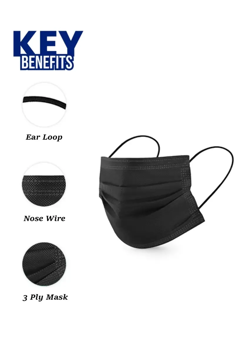 3 PLY Disposable Face Mask - Pack Of 10