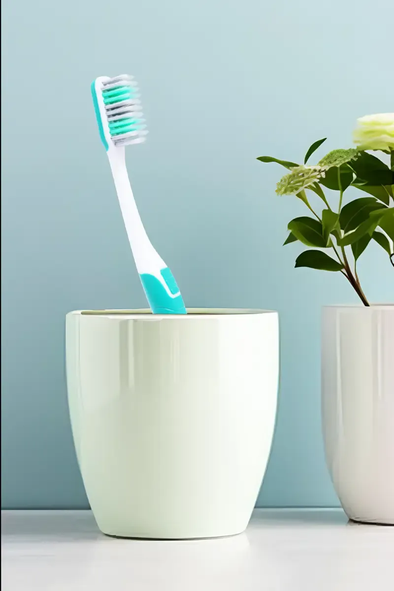 DR.ZARVA Soft Tooth Brush (White & Green) - Pack of 1