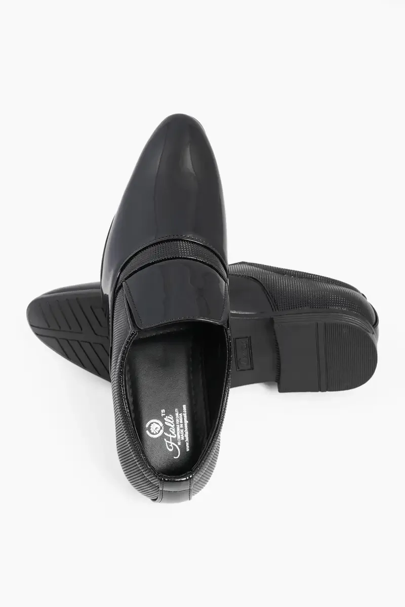 Solid Slip-On Formal Shoes for Men 0265277BLA