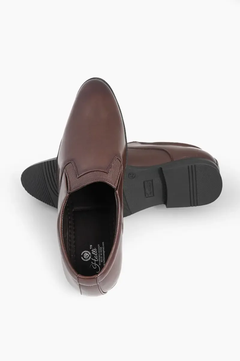 Slip-On Faux Leather Formal Shoes for Men