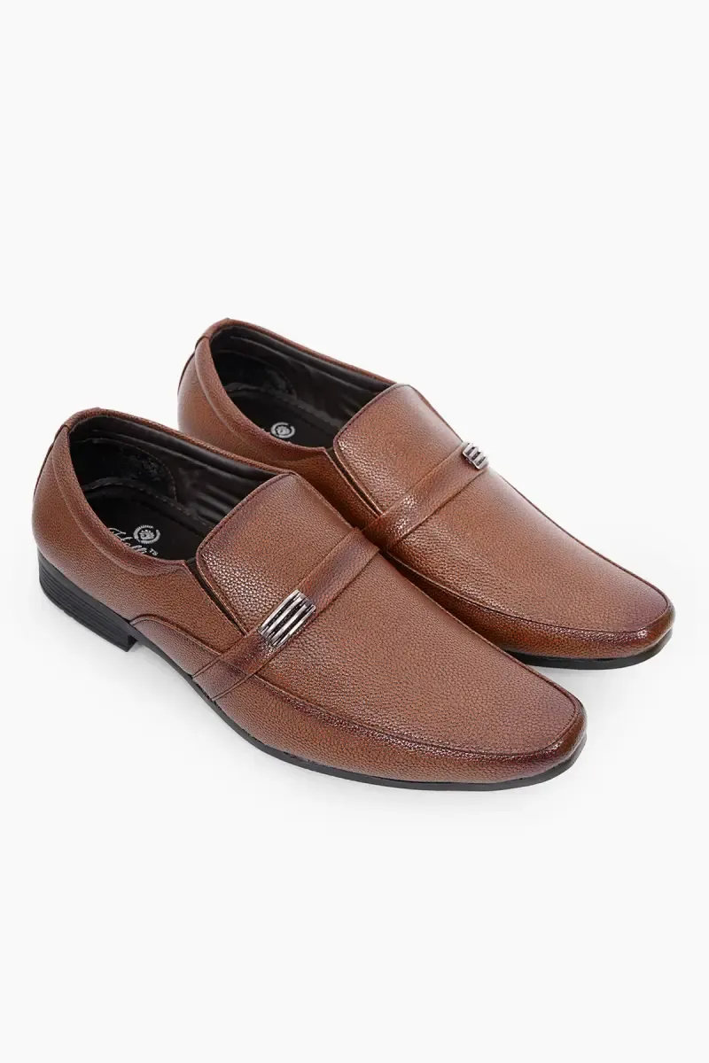 Synthetic Leather Slip-On Formal Loafers for Men
