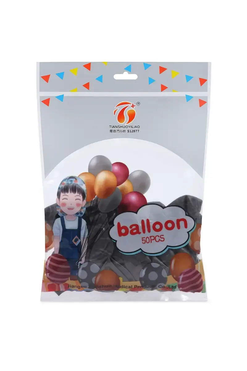 Metallic Chrome Balloons for Decoration- Pack of 50 (Black) 027548BLA