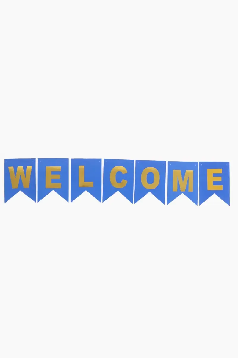WELCOME Party Hanging (Blue)