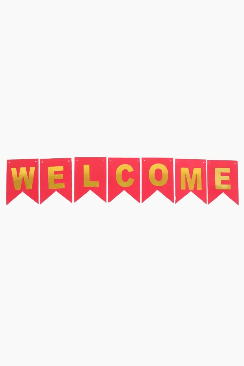 WELCOME Party Hanging (Red)