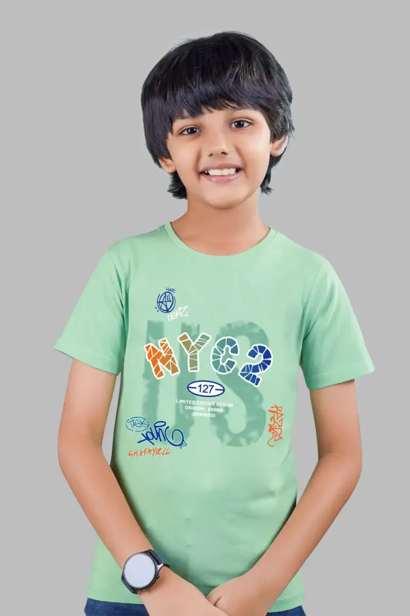 Cotton Printed T-shirt for Boys