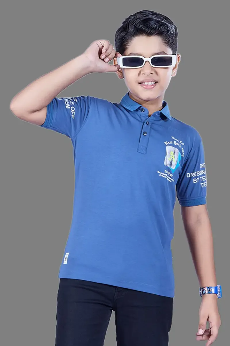 Boy's Regular Fit Printed T-shirt