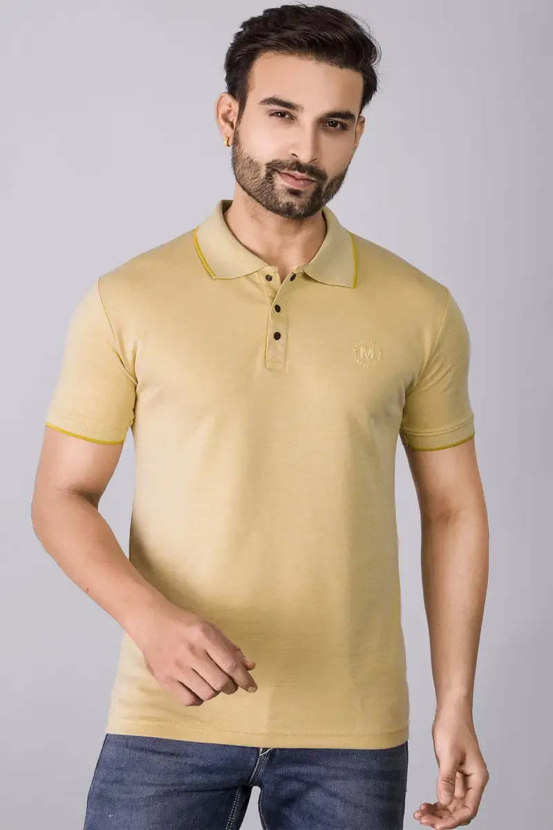 Cotton Regular Fit Polo T-shirt for Men