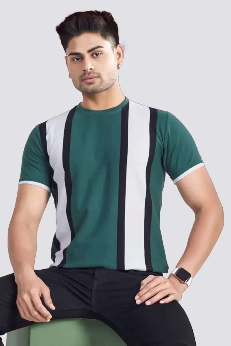 Men's Striped Cotton T-shirt