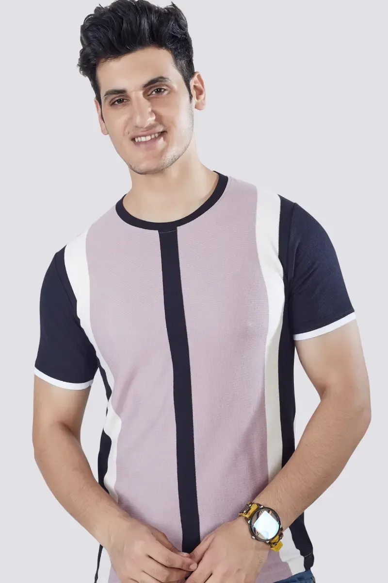 Cotton Striped T-shirt for Men
