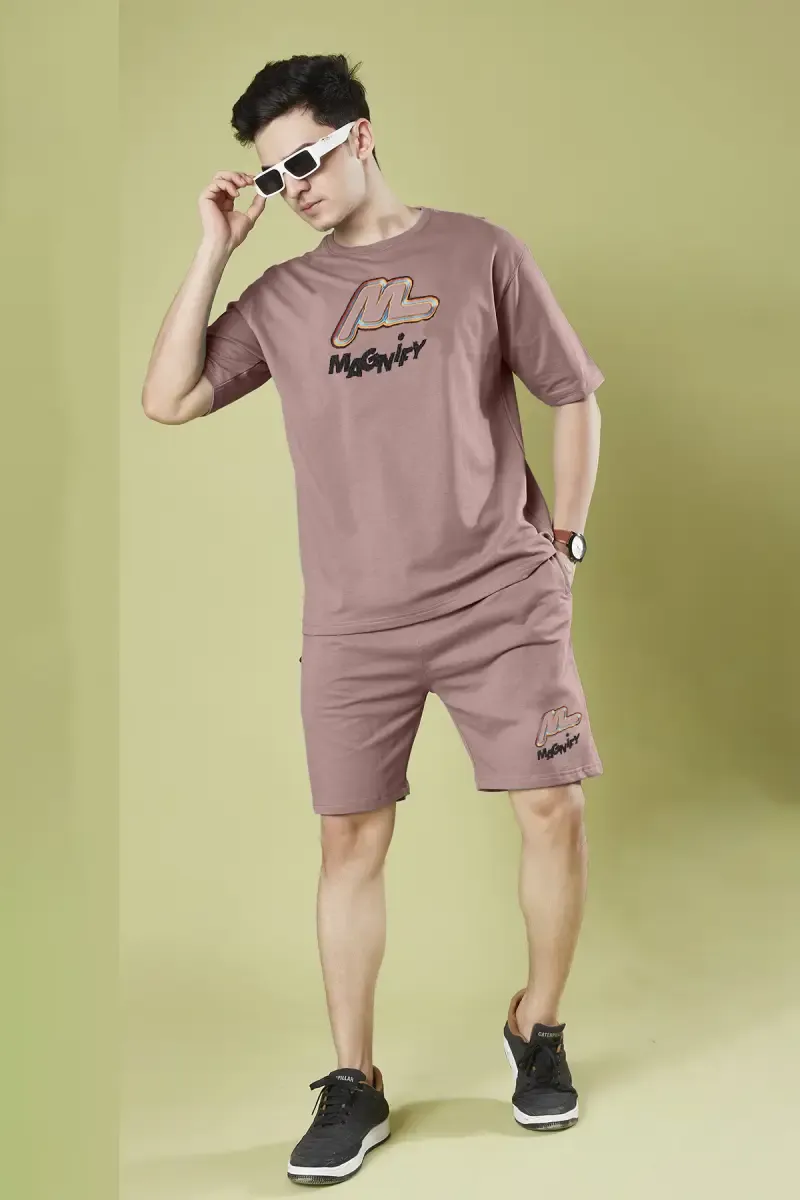 Men's Cotton Embroidered Co-Ord Set 