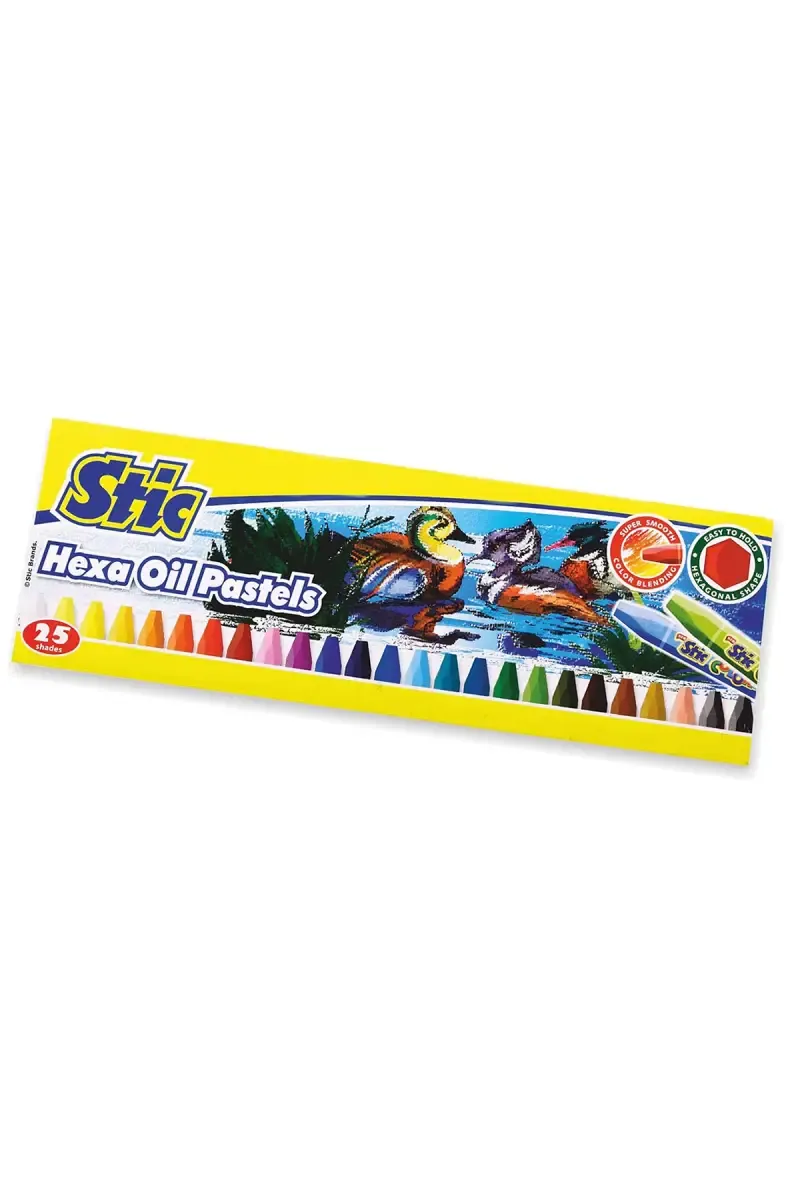 Stic Hexa Oil Pastels 50 Shades (Multicolor) - Pack of 1