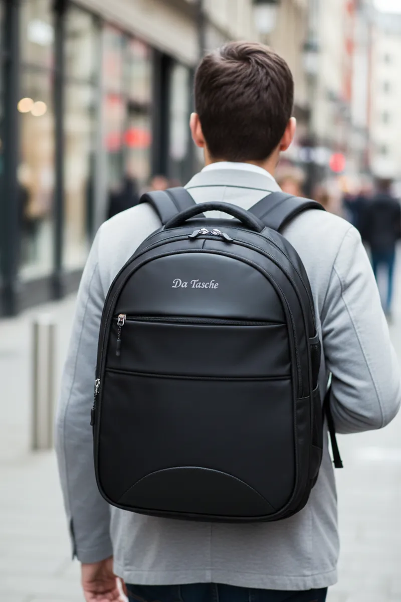 Large 35 L Emboss Backpack with Rain Cover