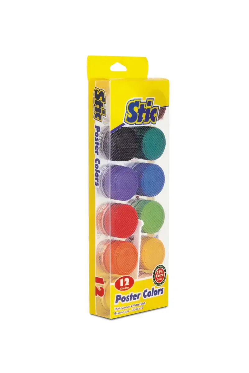 Stic Posters Colors 12 Shades - Pack of 1