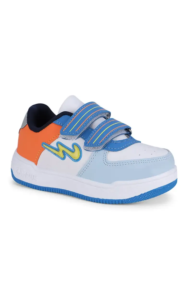 Colourblocked Velcro Sneakers for Kids 0287022MUL