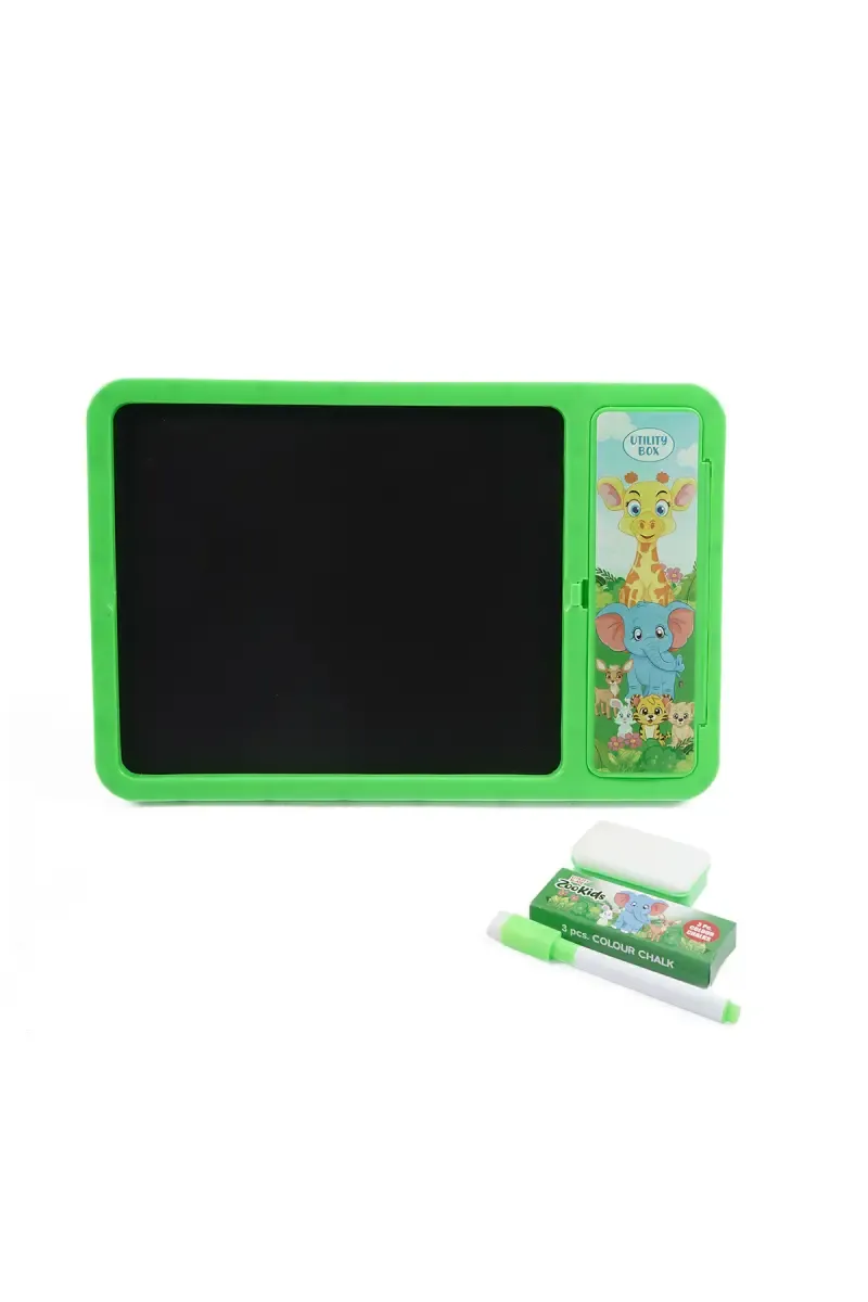 Ratna's Utility Slate Zoo Galaxy Learning Kit - (Green)